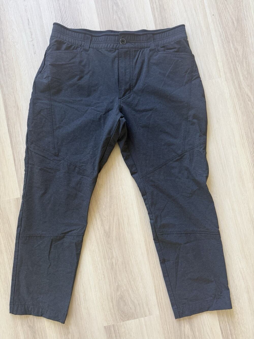 Kuhl Deceptr Pants Mens 36x30 Gray Stretch Nylon Hiking Travel Chino Outdoor RD!